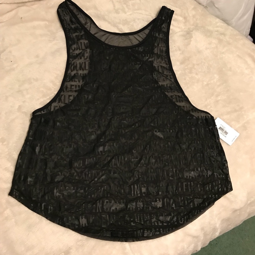 CK black tank.